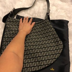 Fendi Large Zucca Oyster bag